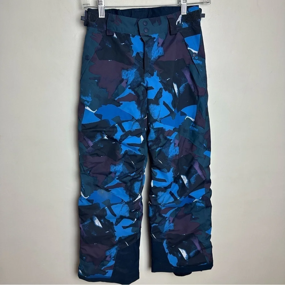 ❌SOLD❌Patagonia H2No Snow Pants Boy's Size 10/12 or Large Blue Adjustable Waist - Picture 1 of 11